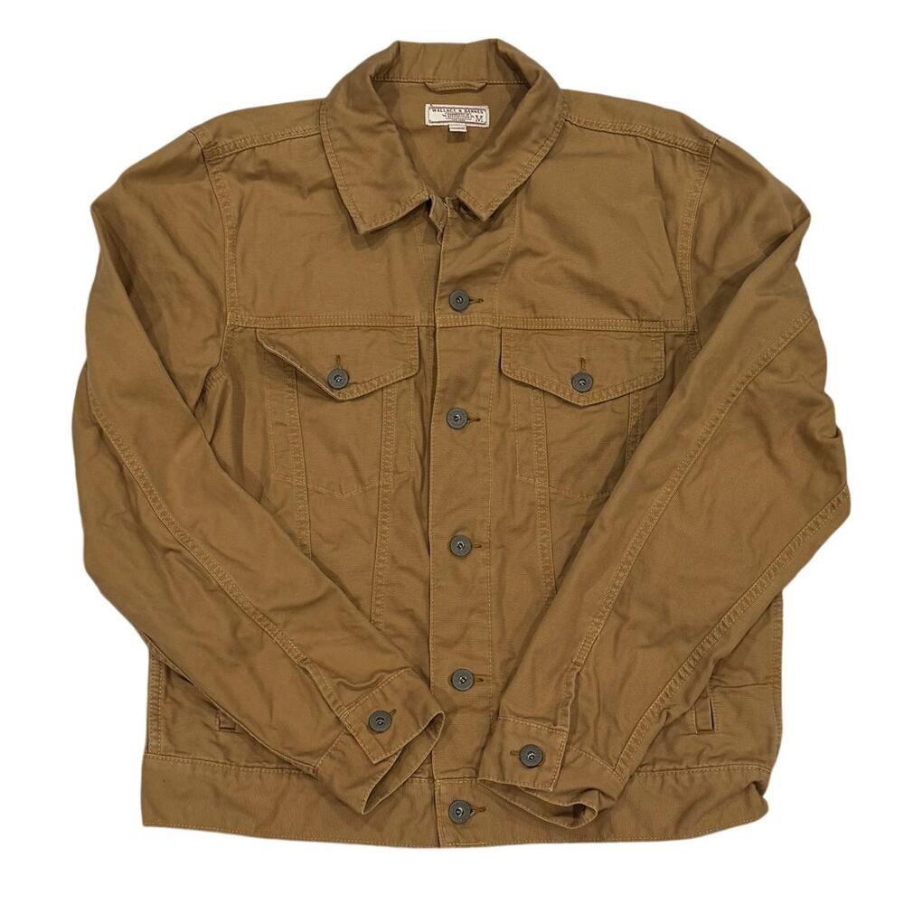 J Crew Wallace Barnes Men's M Cotton Canvas Type III Trucker Jacket Workwear EUC